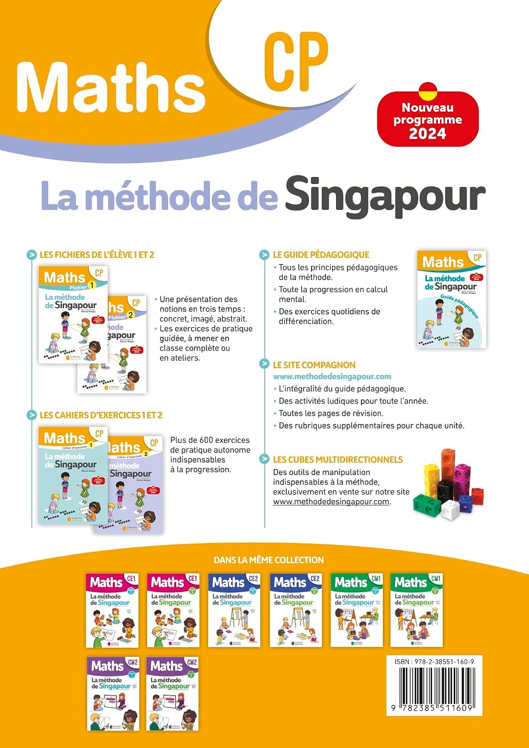 Mathématiques CP (2024) - Méthode de Singapour - Fichier élève 2