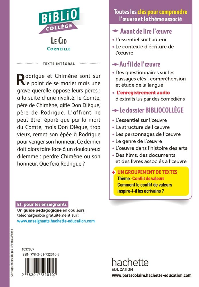 Bibliocollège - Le Cid, Corneille