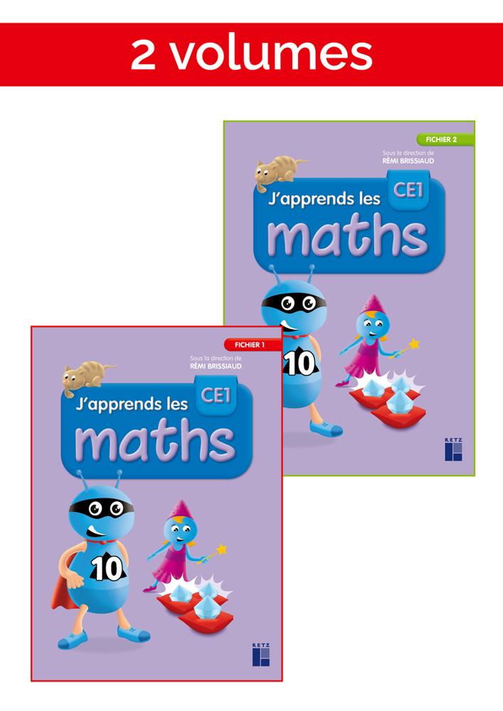 J'apprends les Maths Ce1 Fichier de L'élève en 2 Volumes (fichier de L'élève en 2 Volumes + Mémo + Matériel)