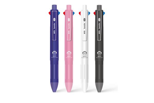 M&G Mechanical Ball Pen 3 In1 Colors W 0.5Mm Pencil
