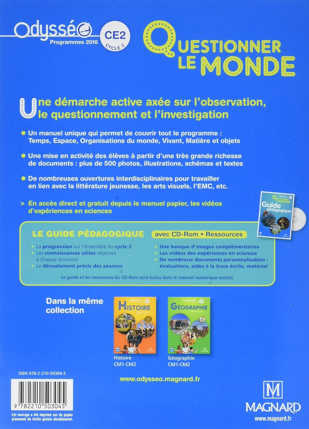 Odysséo Questionner le monde CE2 (2017) - Manuel de l'élève